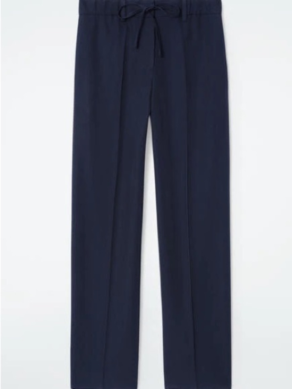 COS Navy Drawstring Trousers